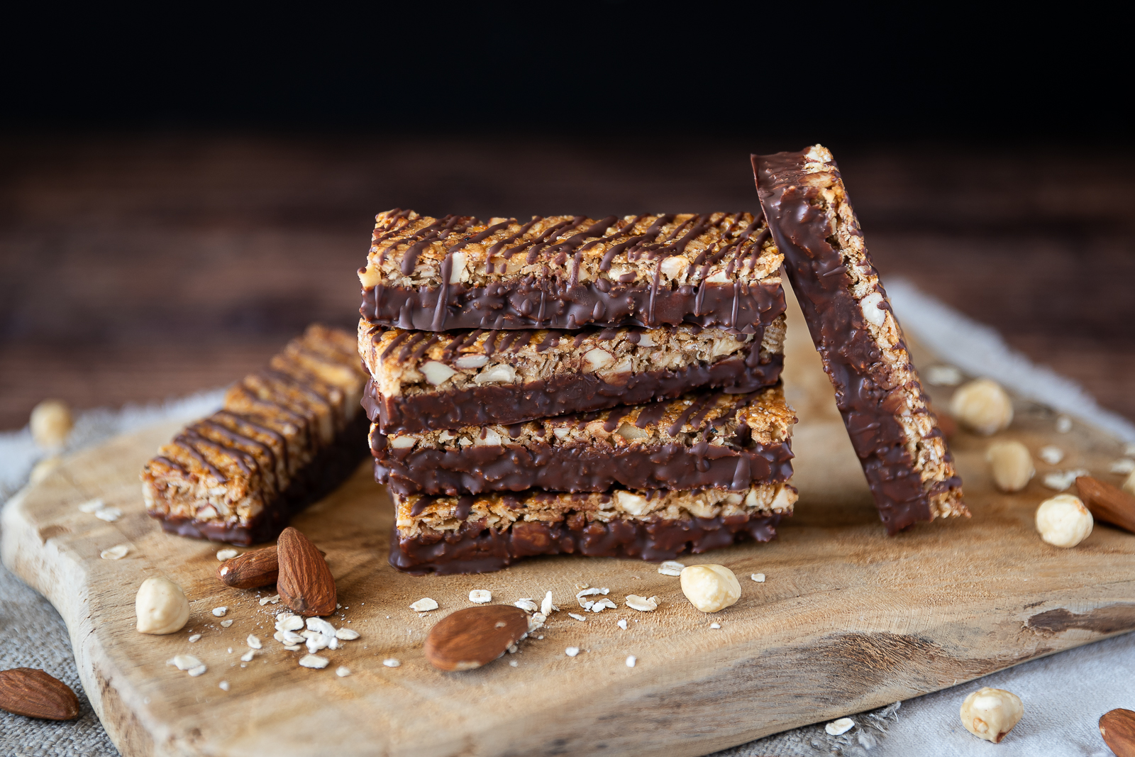 ořechové müsli tyčinky