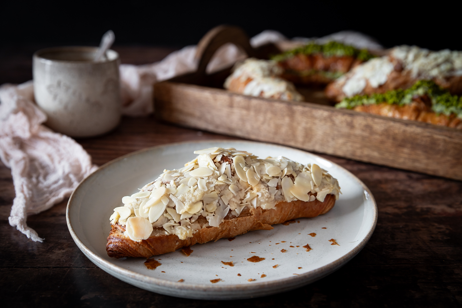 mandlové croissanty